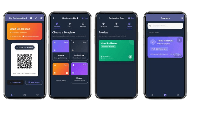 Cardify App - Smart Business Card and Contacts
