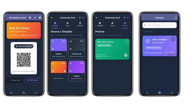 Cardify App - Smart Business Card and Contacts